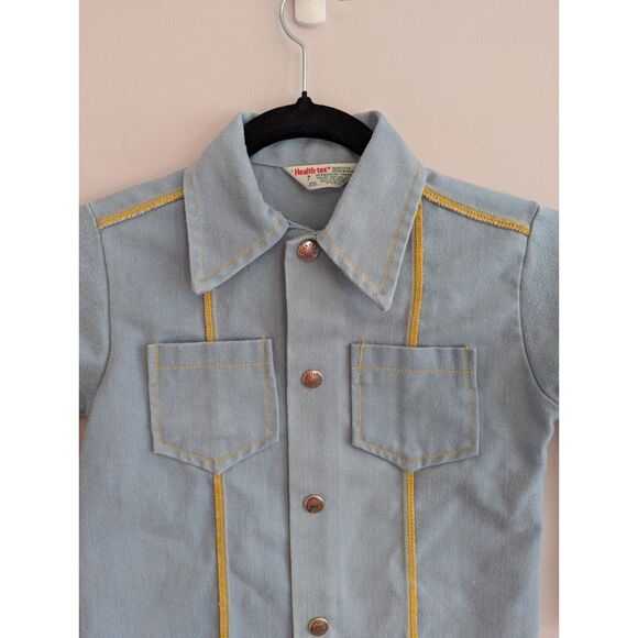 Vintage Kids Health-tex Western Button Down Shirt size 7 - Picture 2 of 5